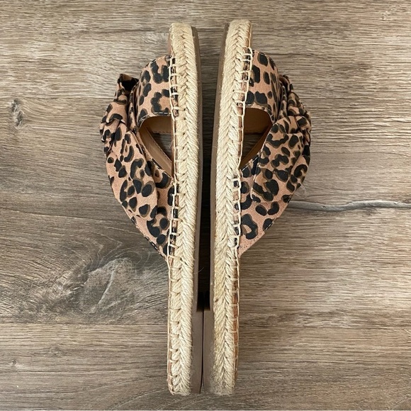 Nine West Women’s Bellah Leopard Print Espadrille Slide Sandals Size 9 - Picture 6 of 13